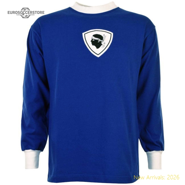 Bastia 1970s Retro Football Shirt-Vantage Point Soccer